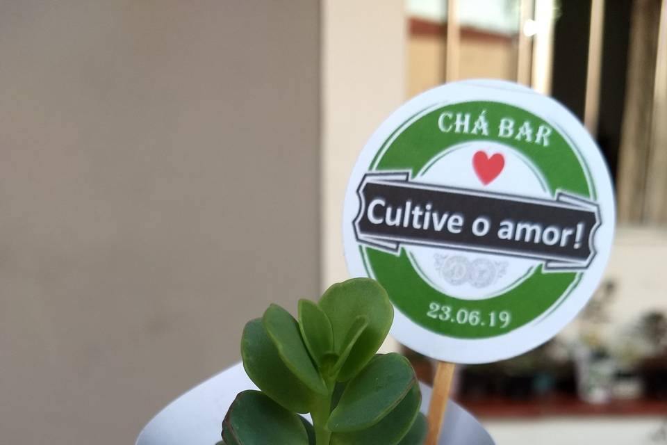 Rótulo personalizado Chá Bar