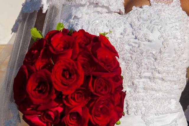 O bouquet vermelho