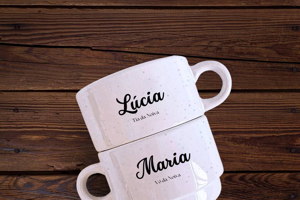 Xícaras para parentes