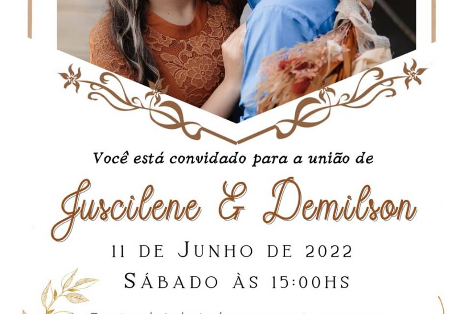 Convite de Casamento arte para