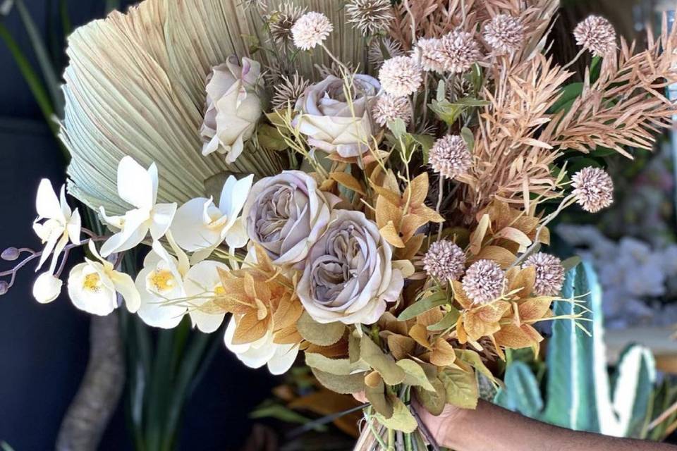 Bouquet de flores secas