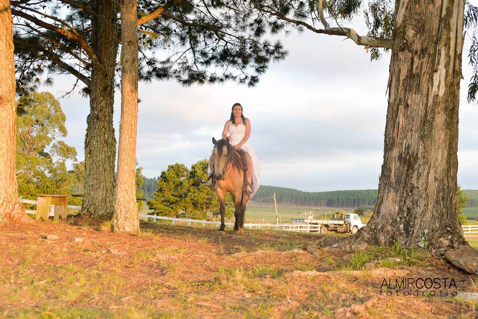 Noiva country casamento lindo