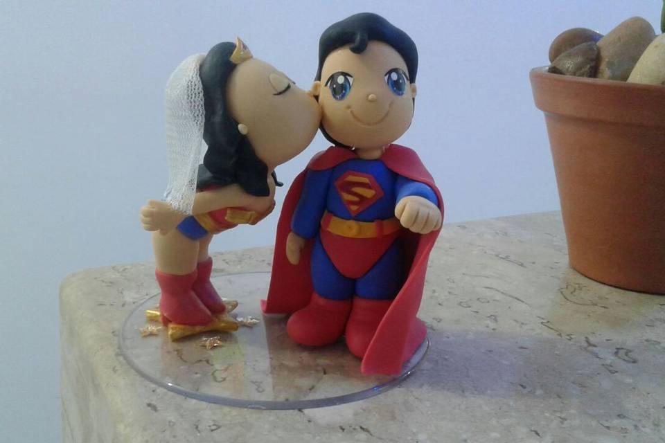 Topo de bolo Liga da Justiça