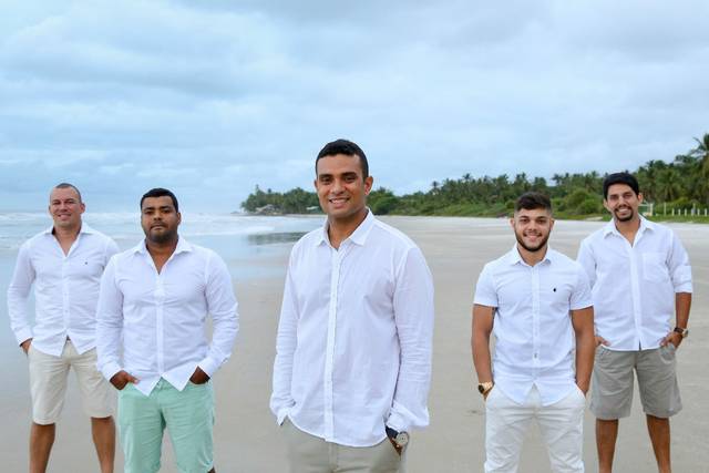 Noivo e Padrinhos