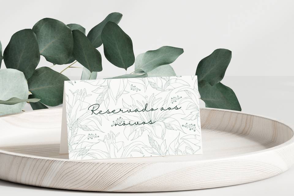 Marcador de Mesa Floral Minima