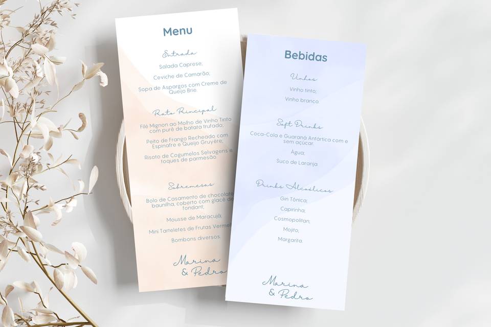 Menu Tema Praia