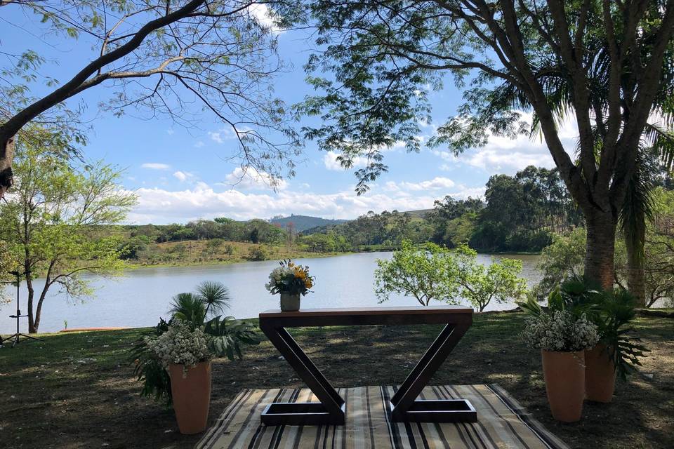 Altar de cerimônia campo