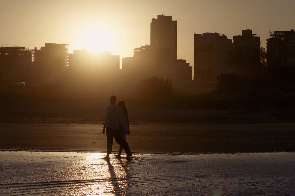 Bruna e Pedro — Pôr do sol