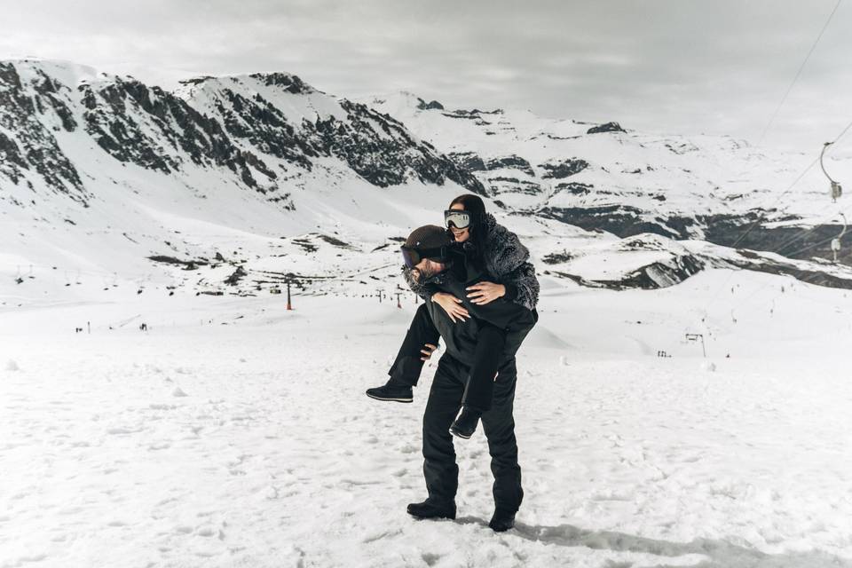 Lucas e Cassi — Na neve
