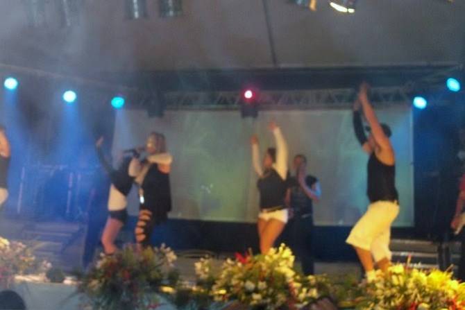 Convidados no palco