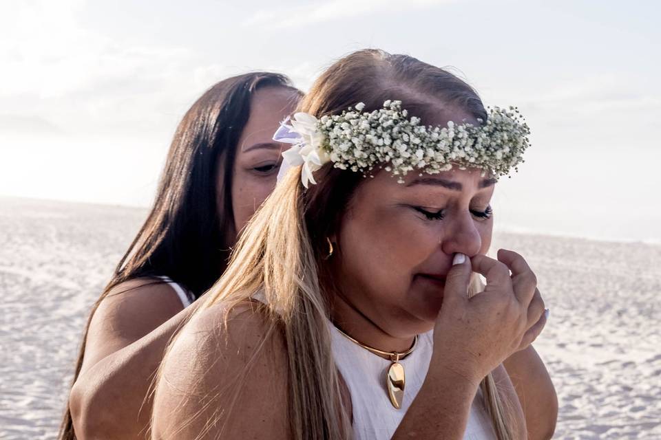 Finalizando entrada da noiva