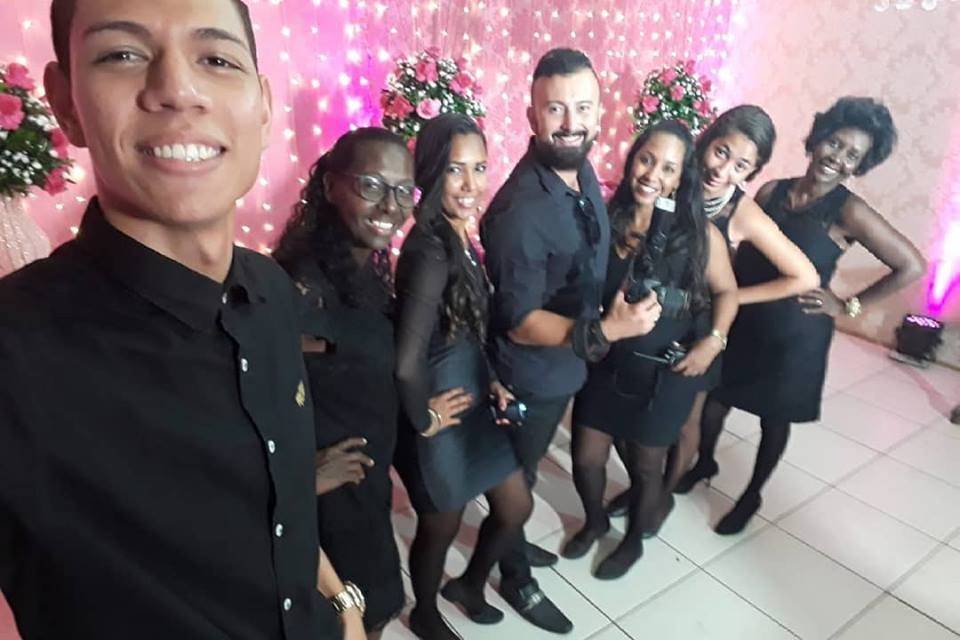 Equipe fotografia e decoracao