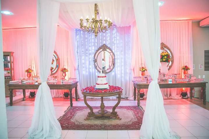 Casamento vermelho e branco