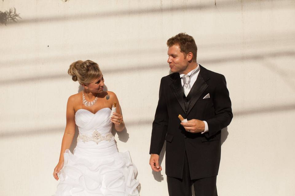 Churros no trash the dress