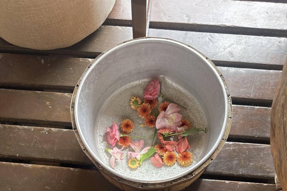 Spa dos pés casamento