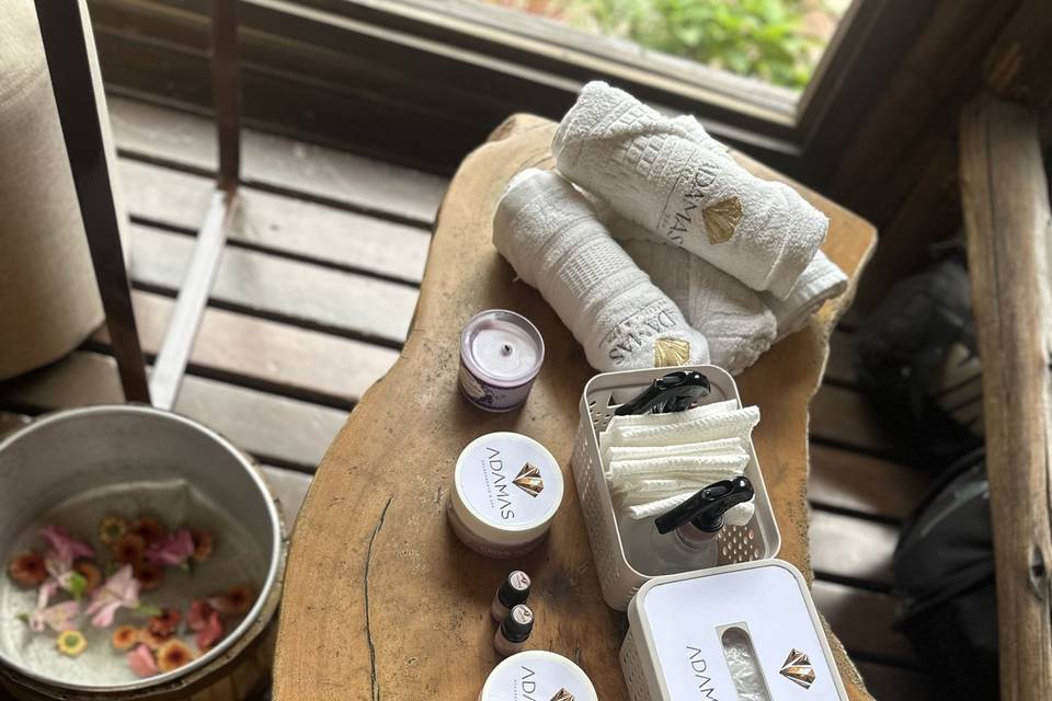 Spa dos pés casamento