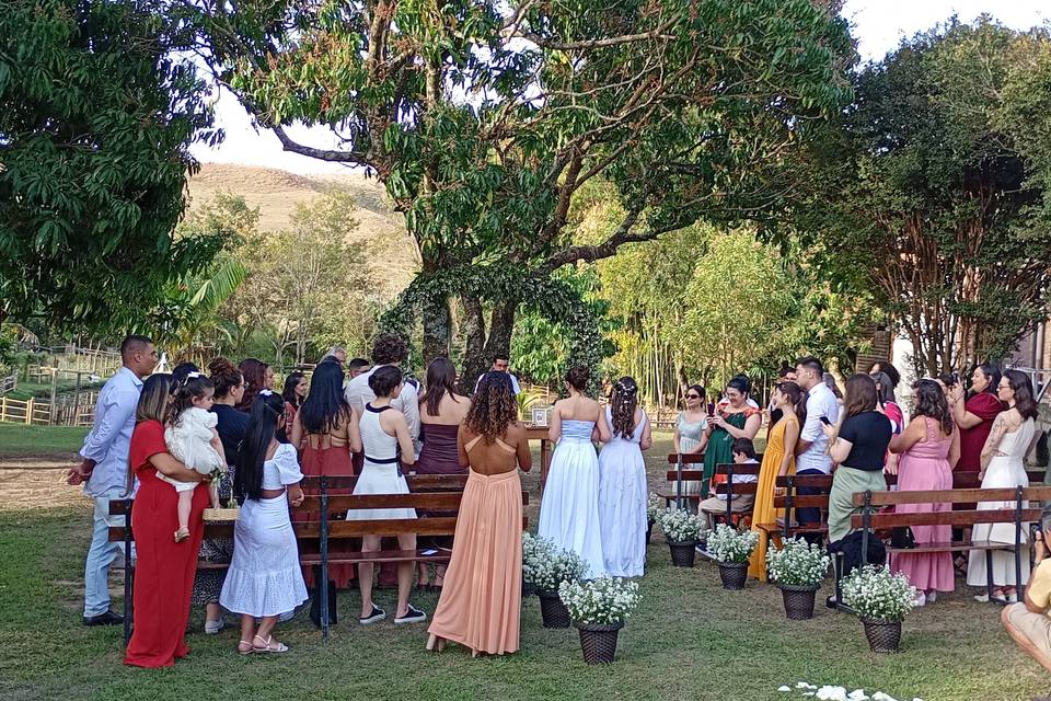 Casamento ao ar livre