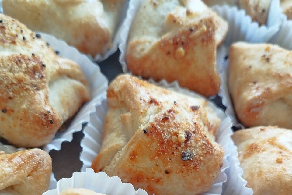 Empada de frango com azeitonas