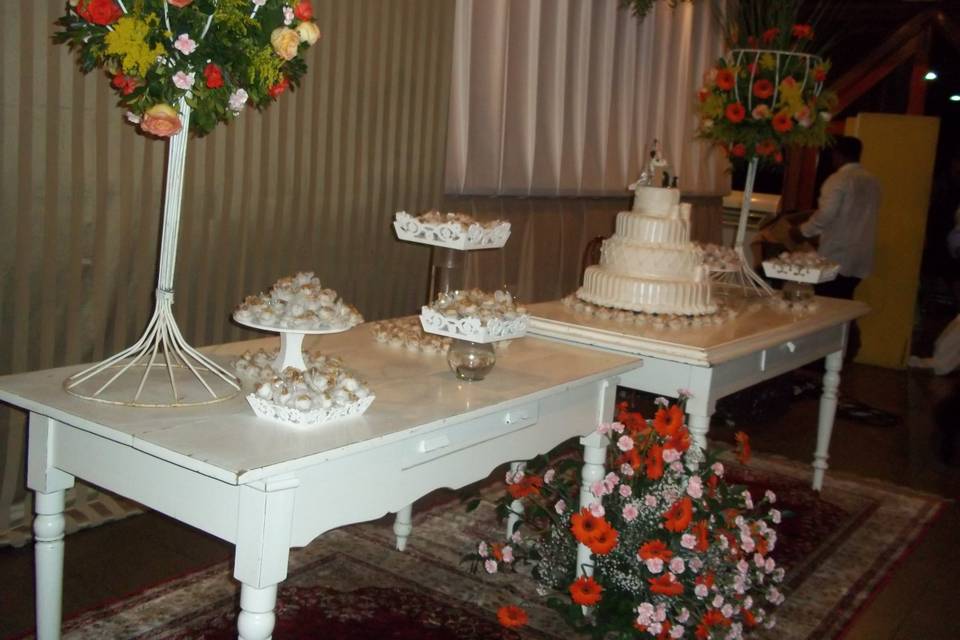 Mesa bolo casamento