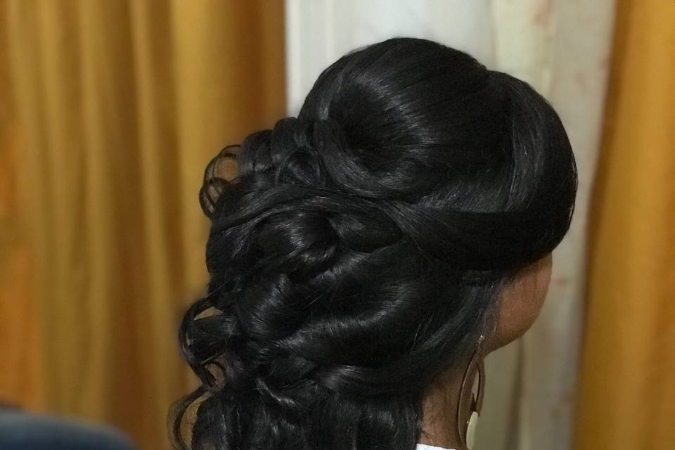 Penteado cascata