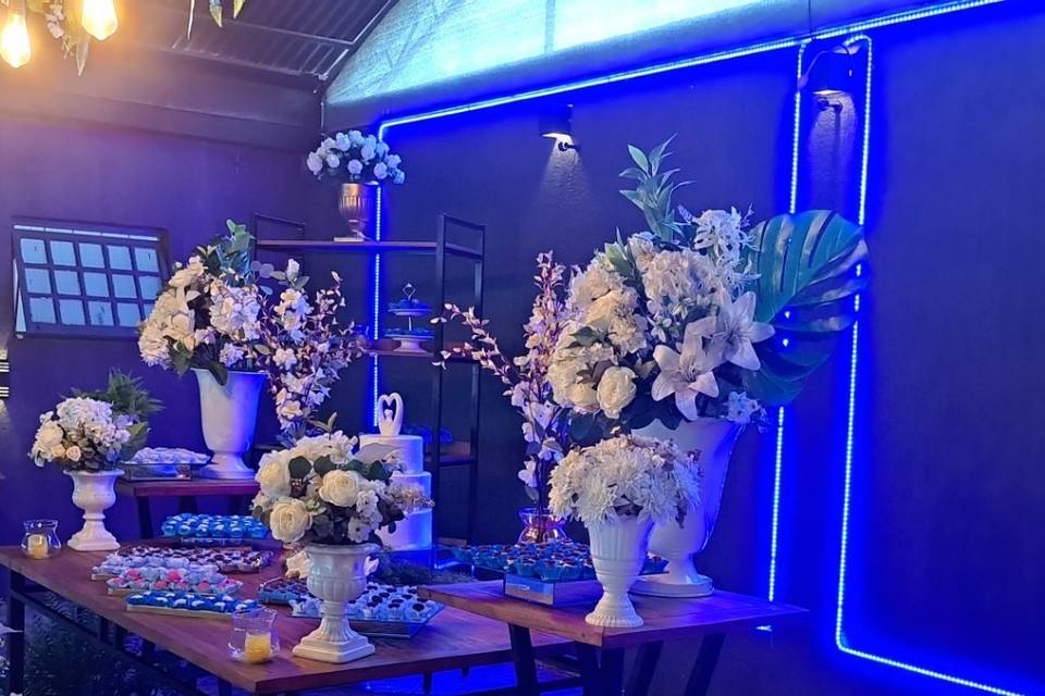 Preparativos para evento