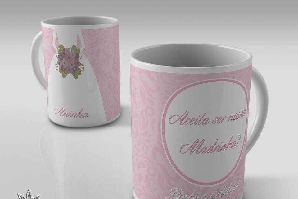 Caneca Casamento Madrinha 1