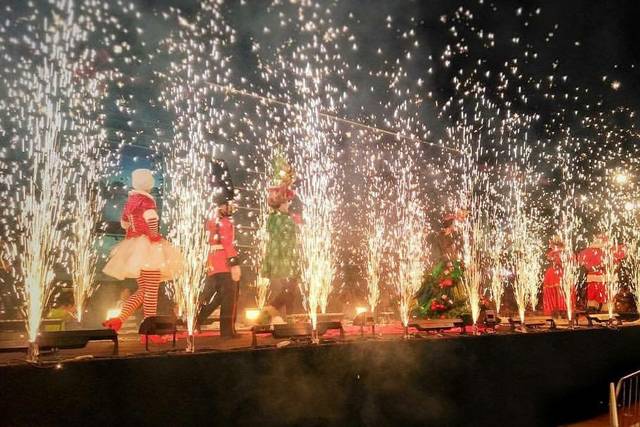 Passarela fogos indoor