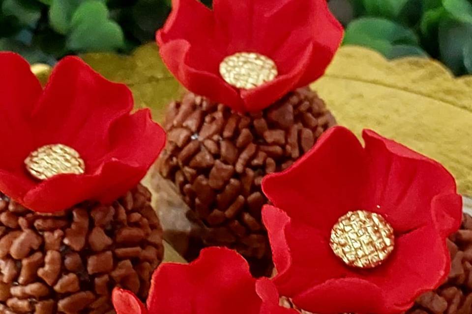 Brigadeiro floral