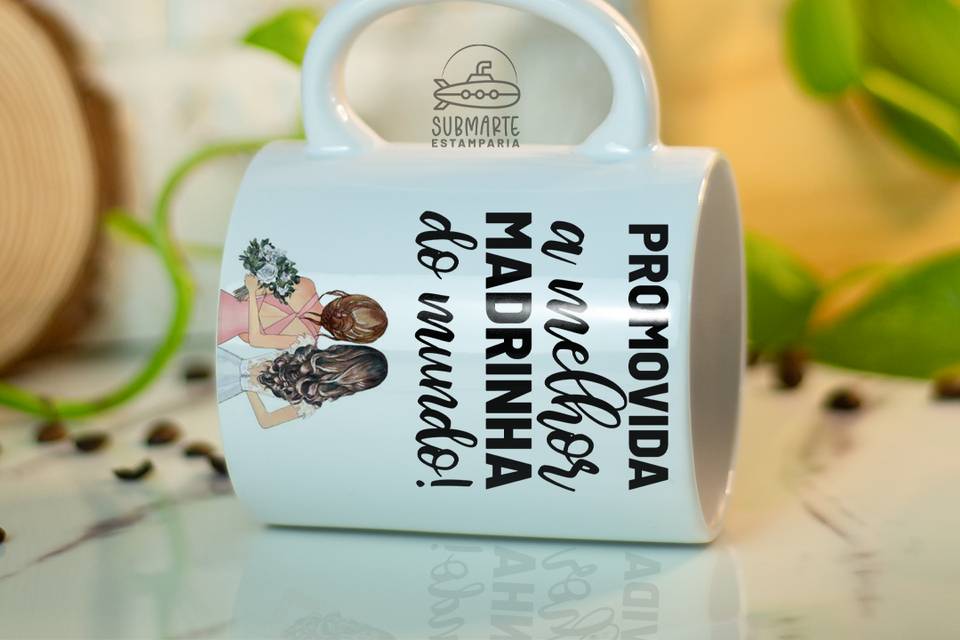 Caneca madrinha de casamento