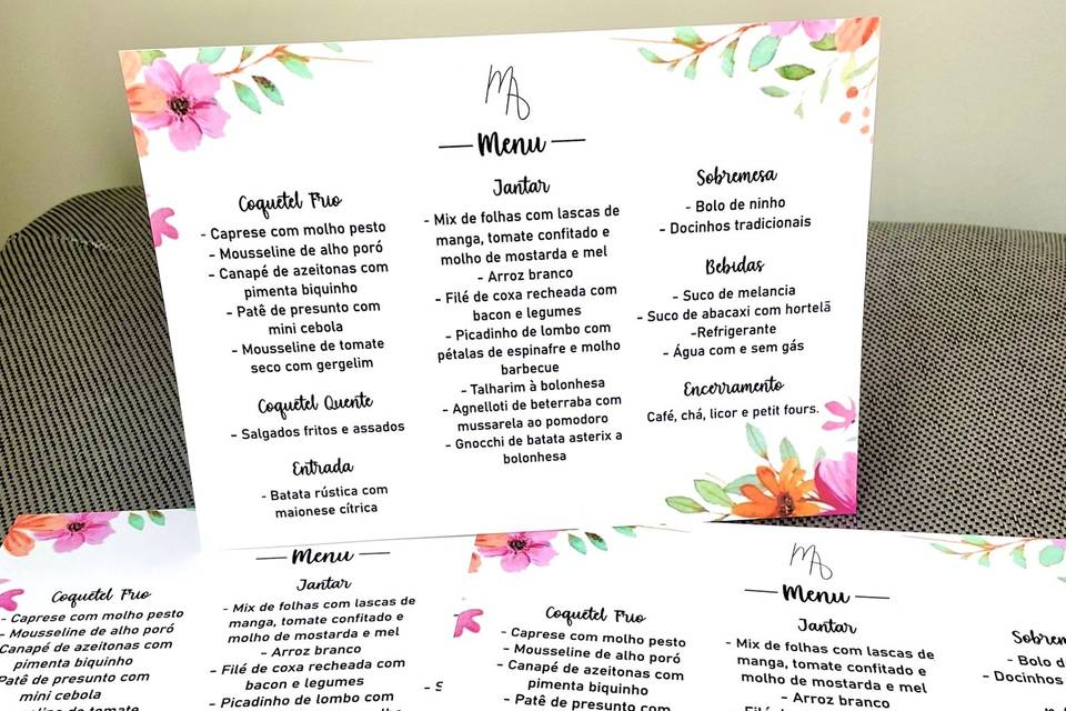 Menu dobra central