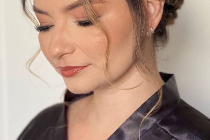Make e cabelo casamento