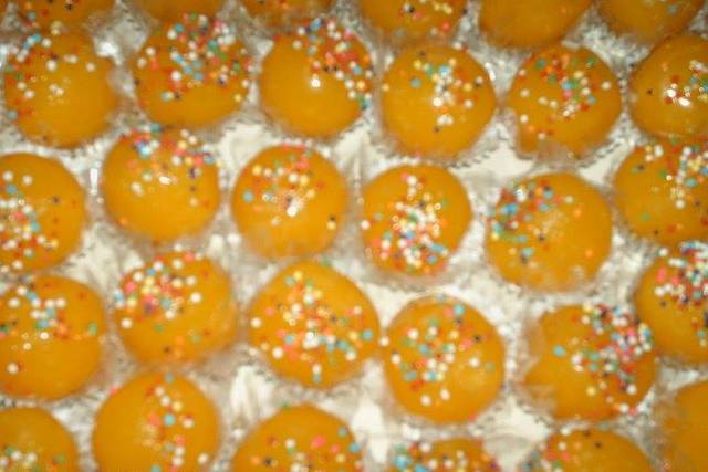 Docinhos de ovos espelhados