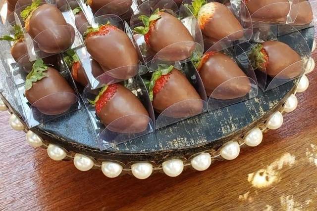 Morango banhado no chocolate