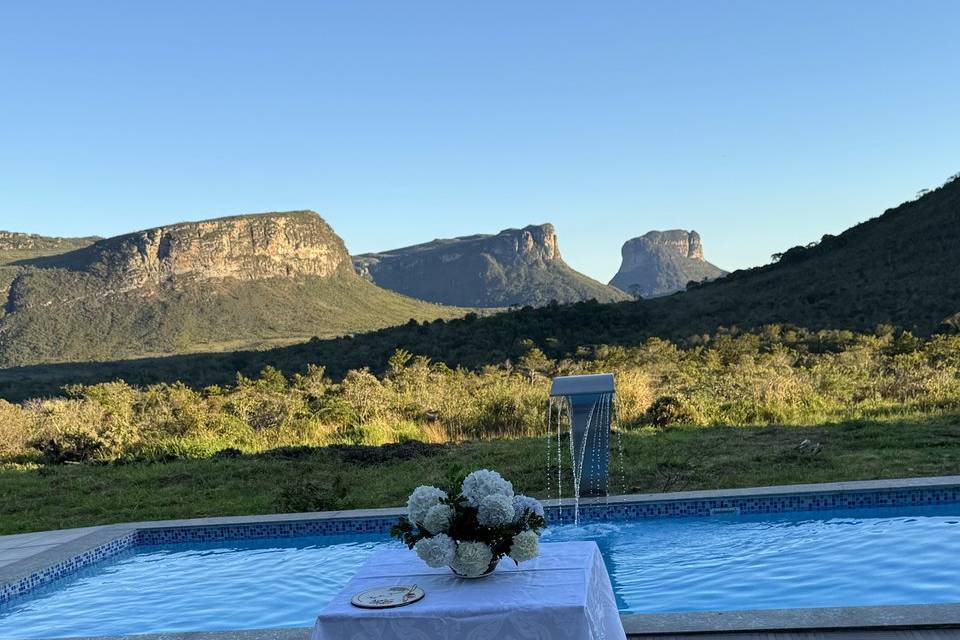 Mesa para casamentos intimista
