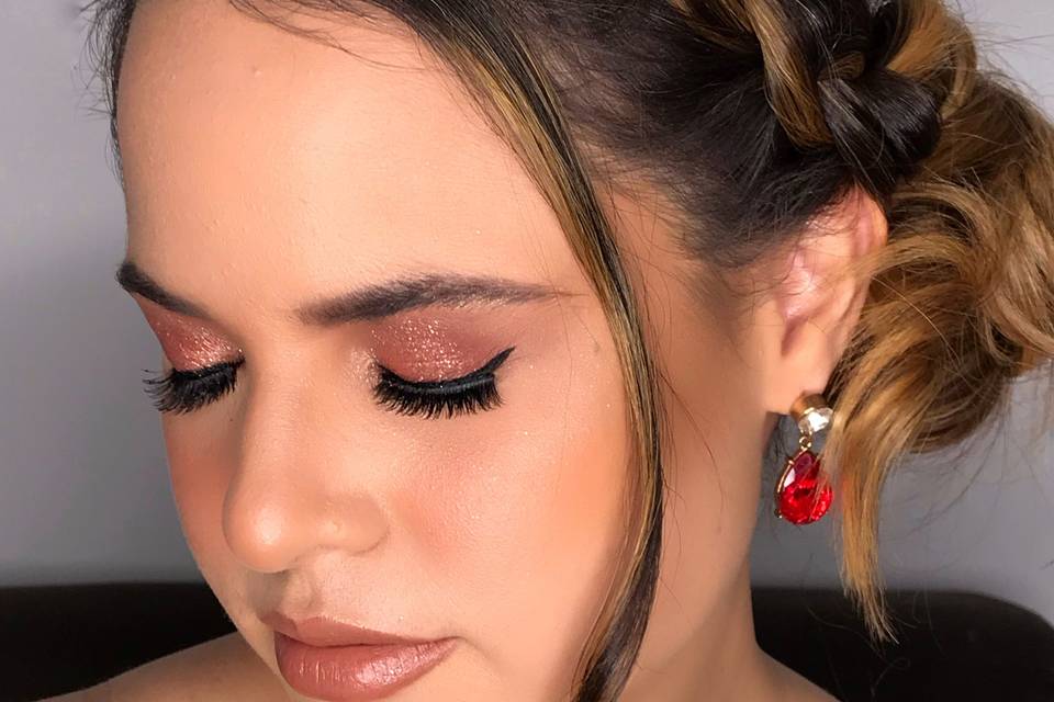 Delineado com glitter l