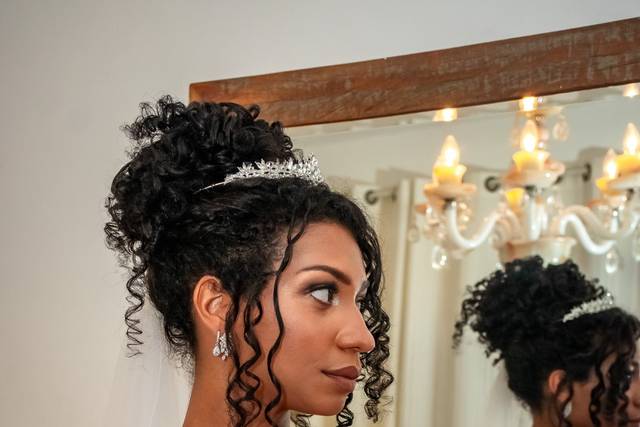 Noiva pronta para o casamento