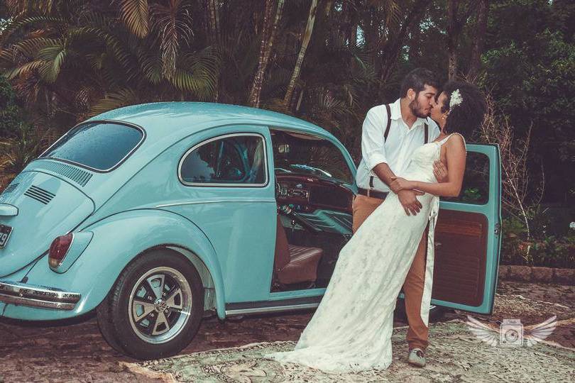 Fusca Wedd Vintage