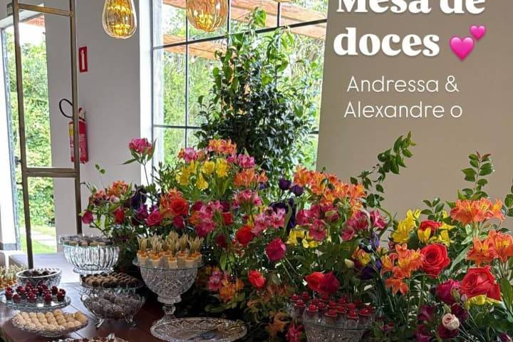 Mesa de doces casamento