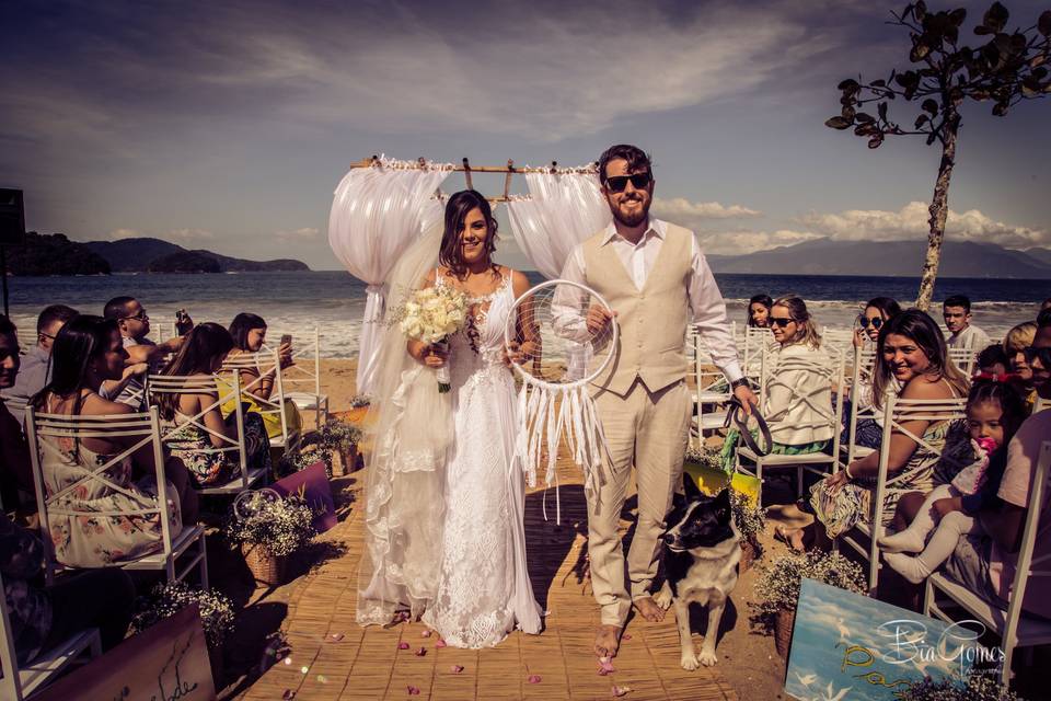 Casamento pé na areia