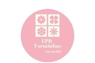 Epd forminhas em tecido logo