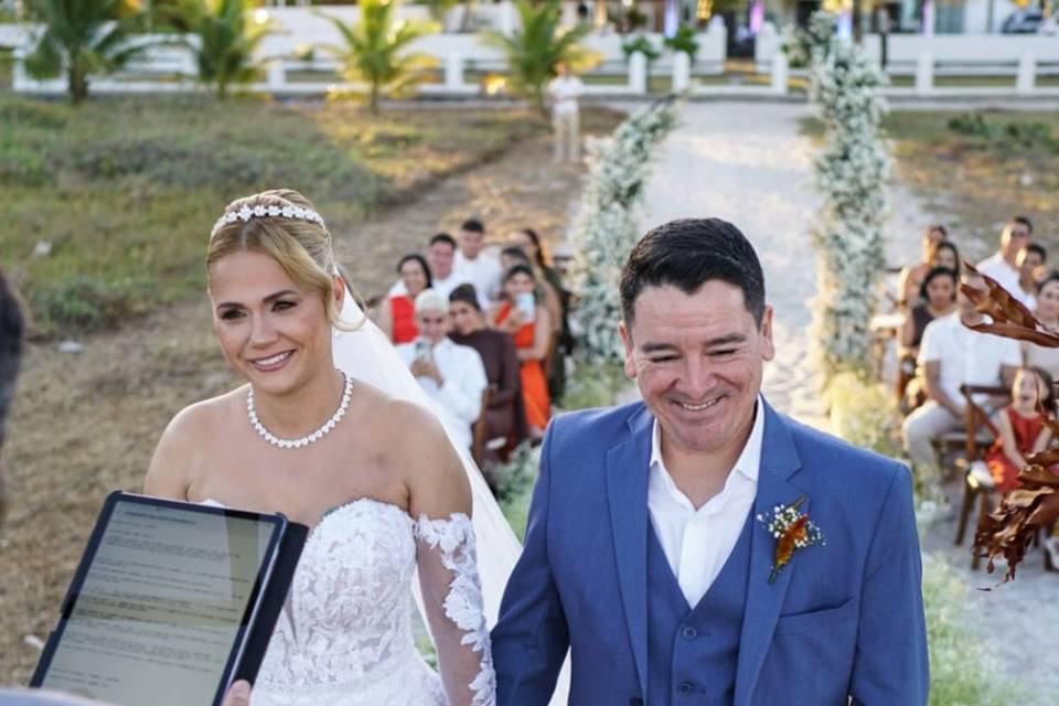 Casamento pe na areia