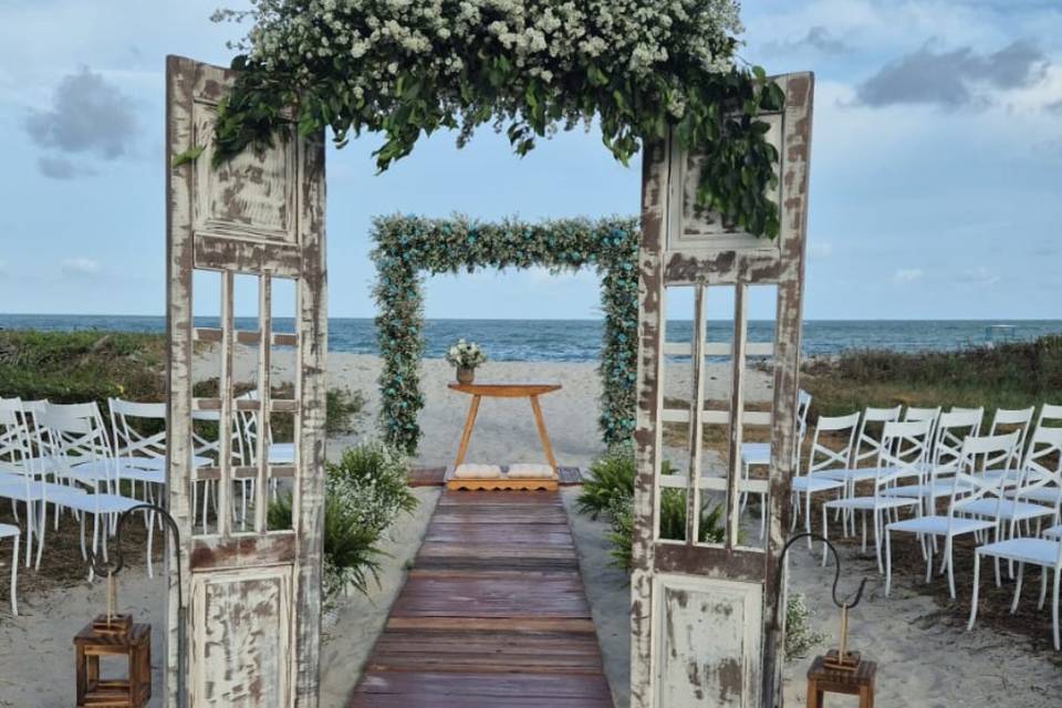 O altar pé na areia