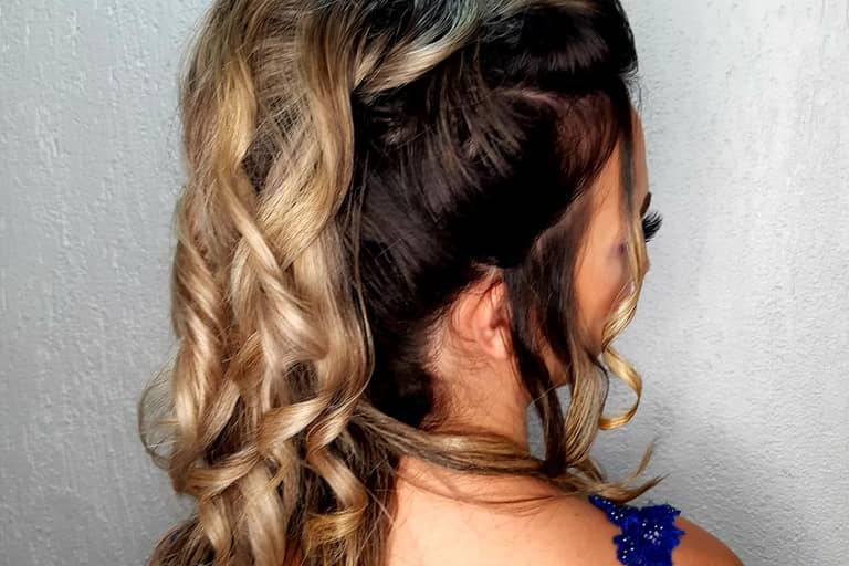 Penteado semi preso