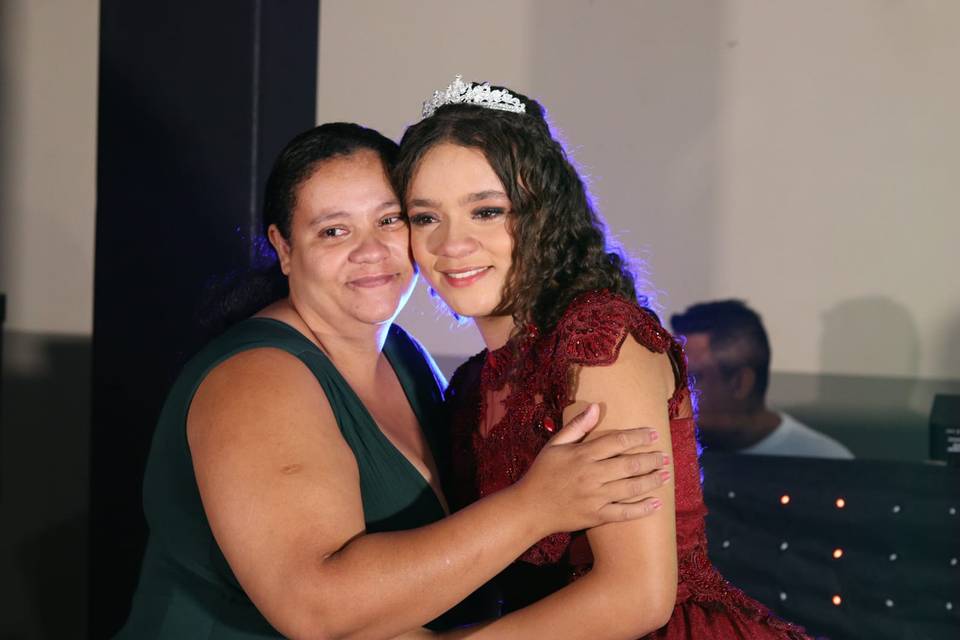 Geovanna e sua mãe