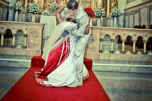 Noivos na igreja
