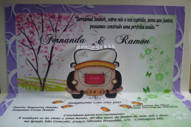 Convite Casamento Carro 1