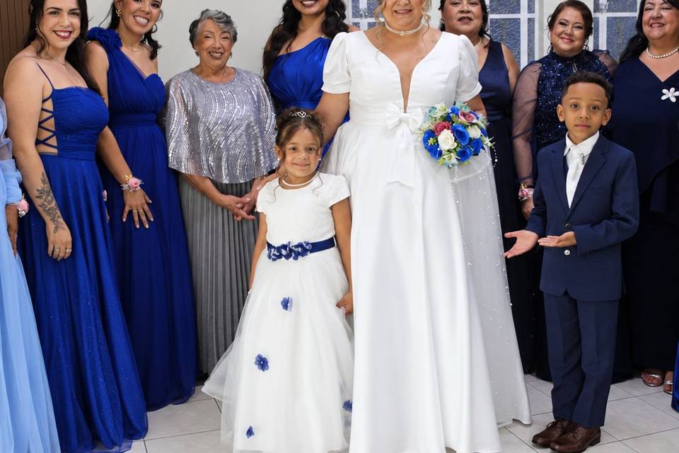 Noiva e madrinhas