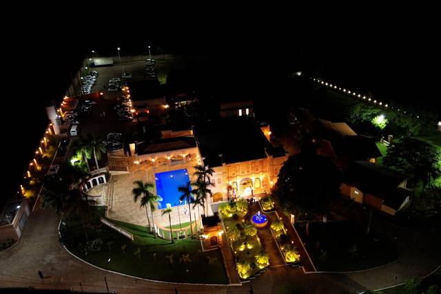 Vista aérea noturna