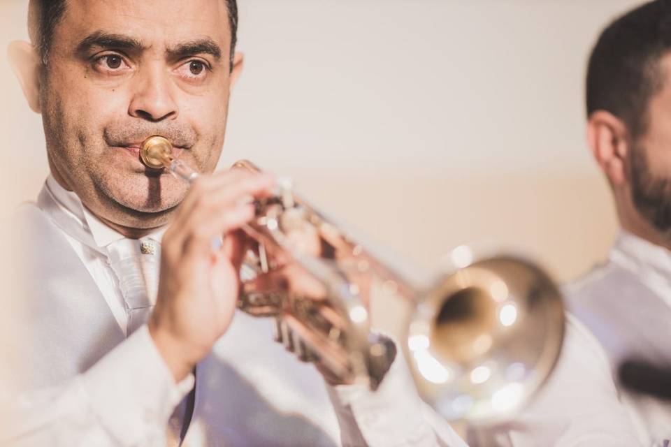 Equipe de músicos elebração