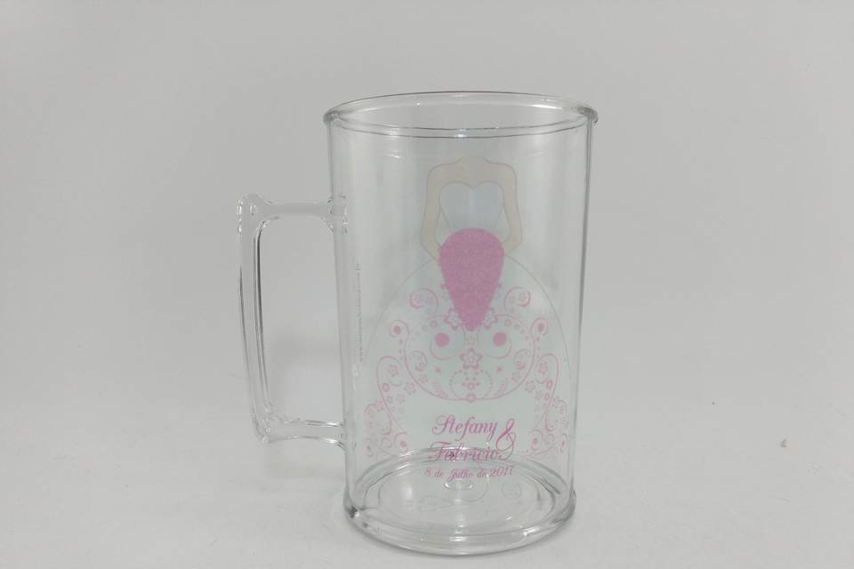 Caneca Chopp Vestido de Noiva